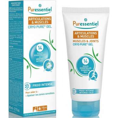 PURESSENTIEL ARTICULATION ET MUSCLES CRYO PURE GEL AUX 14 HUILES ESSENTIELLES 80 ML PURESSENTIEL ARTICULATION ET MUSCLES CRYO PURE GEL AUX 14 HUILES ESSENTIELLES 80 ML