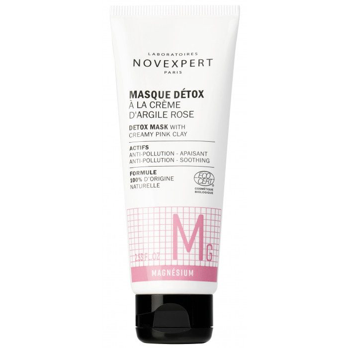 NOVEXPERT LA GAMME MAGNÉSIUM, Le Masque Détox à la Crème d'Argile Rose - 75 ml NOVEXPERT LA GAMME MAGNÉSIUM, Le Masque Détox à la Crème d'Argile Rose - 75 ml