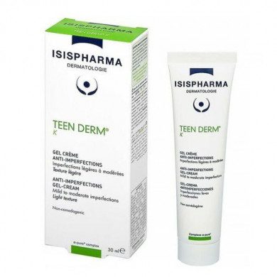 Isispharma Teen Derm K - Crème Sébo-Régulatrice (30 ml) Isispharma Teen Derm K - Crème Sébo-Régulatrice (30 ml)