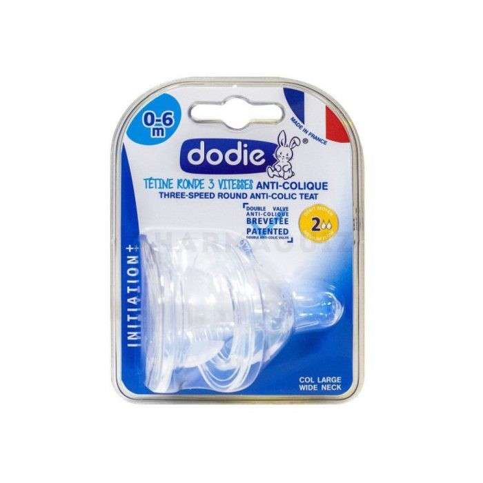 DODIE TETINE INI+ ANTI COLIQUE D2 0-6M X2 DODIE TETINE INI+ ANTI COLIQUE D2 0-6M X2