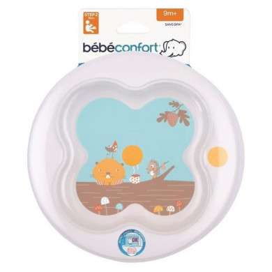 BEBE CONFORT ASSIETTE D'APPRENTISSAGE AVEC COUVERCLE - WOODCAMP BEBE CONFORT ASSIETTE D'APPRENTISSAGE AVEC COUVERCLE - WOODCAMP