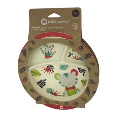 BEBE CONFORT ASSIETTE D’APPRENTISSAGE AVEC COMPARTIMENTS BAMBOO JUNGLE VIBES BEBE CONFORT ASSIETTE D’APPRENTISSAGE AVEC COMPARTIMENTS BAMBOO JUNGLE VIBES