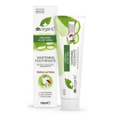 DR. ORGANIC DENTIFRICE À L'ALOE VERA 100 ML DR. ORGANIC DENTIFRICE À L'ALOE VERA 100 ML