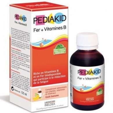 Pediakid Sirop Fer + Vitamine B Enfants 125ml Pediakid Sirop Fer + Vitamine B Enfants 125ml