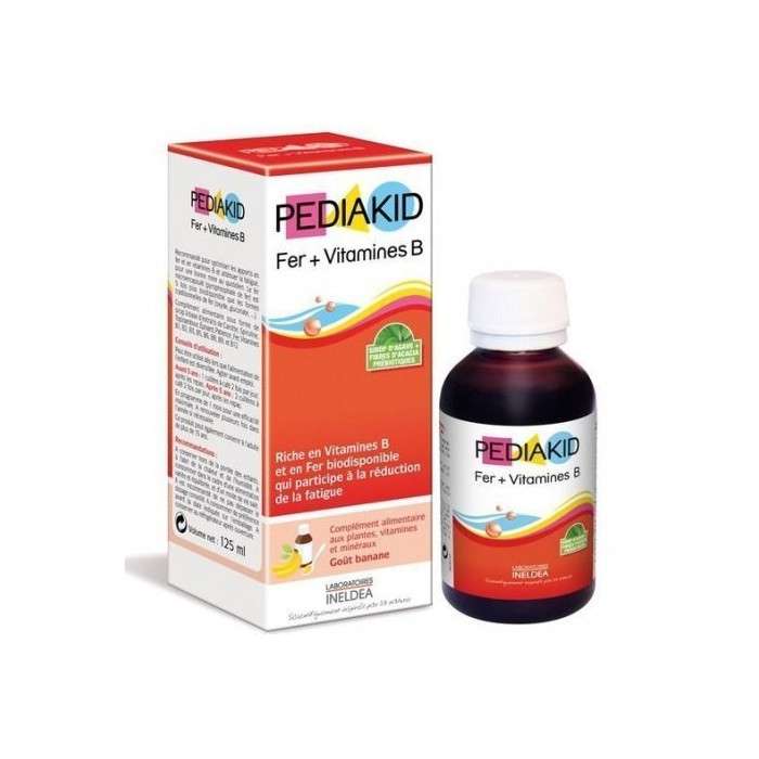Pediakid Sirop Fer + Vitamine B Enfants 125ml Pediakid Sirop Fer + Vitamine B Enfants 125ml