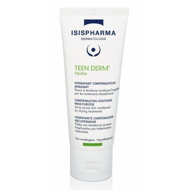 Isis Pharma TEEN DERM hydra Hydratant compensateur apaisant 40 ml Isis Pharma TEEN DERM hydra Hydratant compensateur apaisant 40 ml