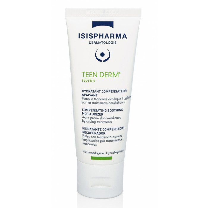 Isis Pharma TEEN DERM hydra Hydratant compensateur apaisant 40 ml Isis Pharma TEEN DERM hydra Hydratant compensateur apaisant 40 ml