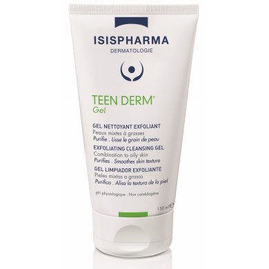 Isispharma Teen Derm Gel Nettoyant Exfoliant 150ml Isispharma Teen Derm Gel Nettoyant Exfoliant 150ml