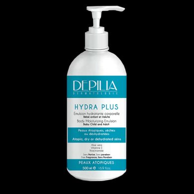 Depilia Hydra plus émulsion hydratante corporelle 500ml
