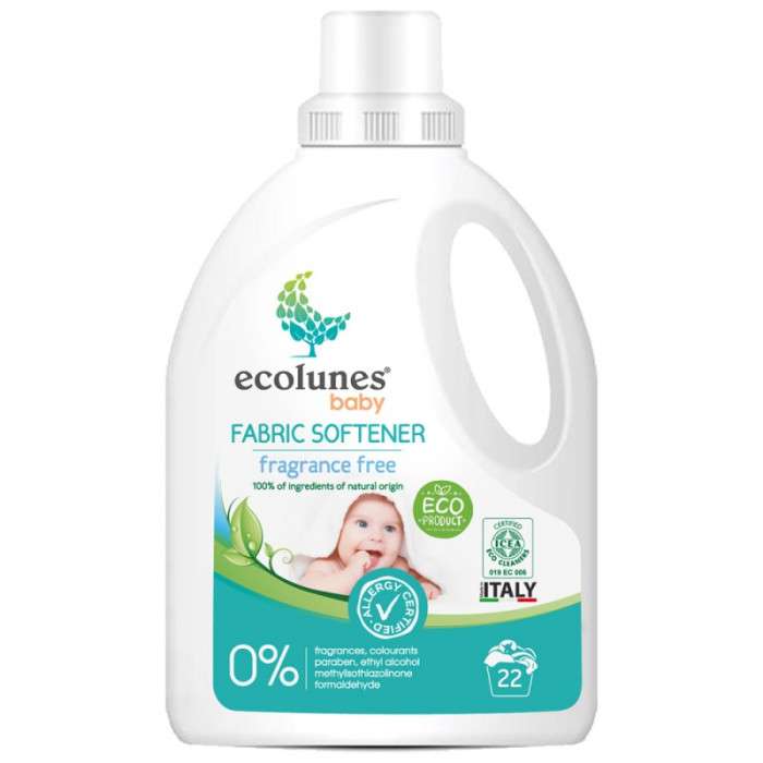 Ecolunes Adoucissant bébé écologique et Hypoallergénique - 22 lavages - 1 L Ecolunes Adoucissant bébé écologique et Hypoallergénique - 22 lavages - 1 L