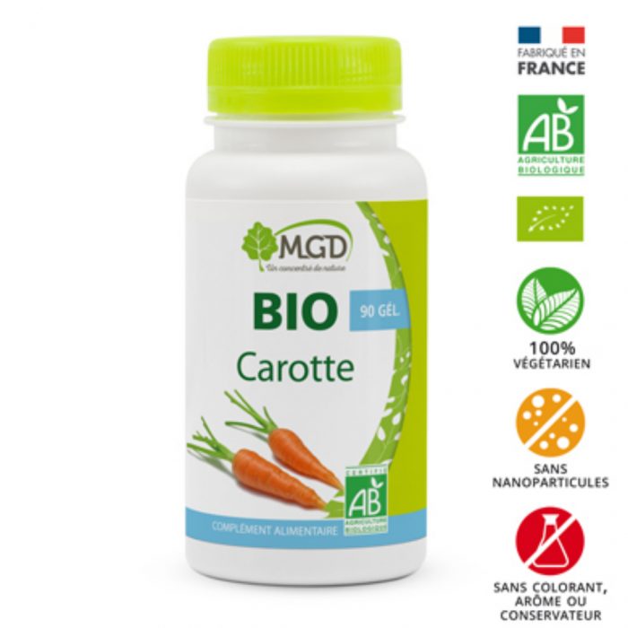 mgd bio carotte 90 gellules  mgd bio carotte 90 gellules