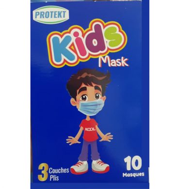 Protect Kids Mask 3 couches plis 10 masques filles  Protect Kids Mask 3 couches plis 10 masques filles