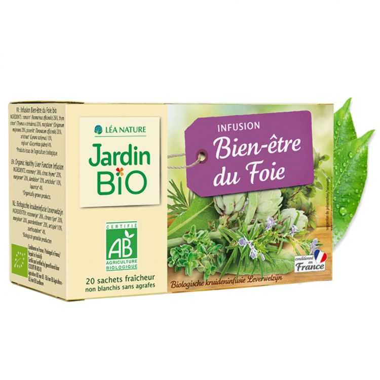 Tisane bien-être du foie bio en boite de 80 g : Tisanes, infusions