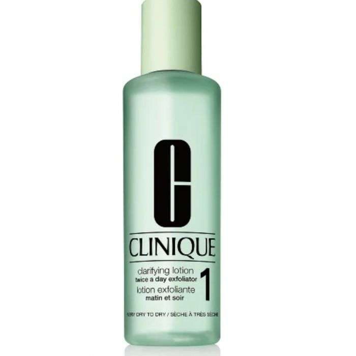 CLINIQUE lotion exfoliante matin et soir 1 peau tres seche a seche