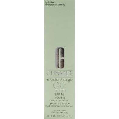 CLINIQUE moisture surge cc cream light medium spf 30 all skin types CLINIQUE moisture surge cc cream light medium spf 30 all skin types