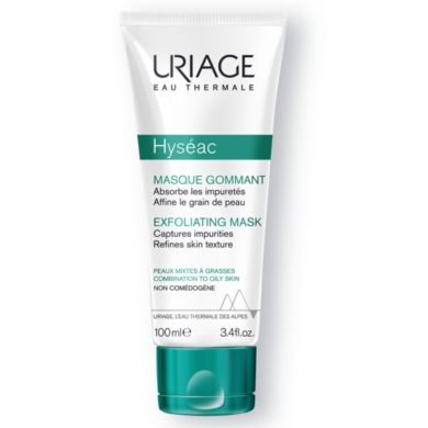 URIAGE HYSEAC MASQUE GOMMANT 100ML ABSORBE LES IMPURETÉS - LISSE LE GRAIN DE LA PEAU URIAGE HYSEAC MASQUE GOMMANT 100ML ABSORBE LES IMPURETÉS - LISSE LE GRAIN DE LA PEAU