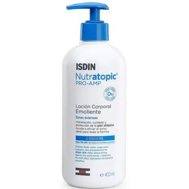 ISDIN NUTRATOPIC PRO-AMP LOTION EMOLIENTE PEAU ATOPIQUE 400 ML ISDIN NUTRATOPIC PRO-AMP LOTION EMOLIENTE PEAU ATOPIQUE 400 ML