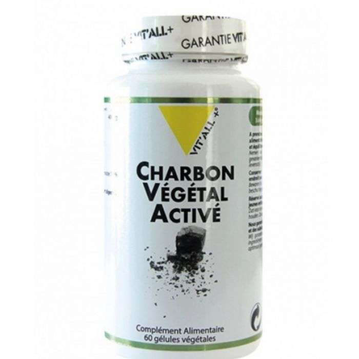 VIT'ALL+ Charbon vegetal active 60 gelules VIT'ALL+ Charbon vegetal active 60 gelules