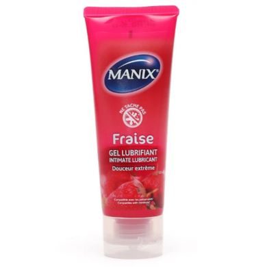 Manix Gel Lubrifiant à la fraise (80 ml) Manix Gel Lubrifiant à la fraise (80 ml)
