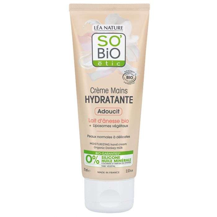 SO BIO Creme mains hydratante adoucit 75ml SO BIO Creme mains hydratante adoucit 75ml