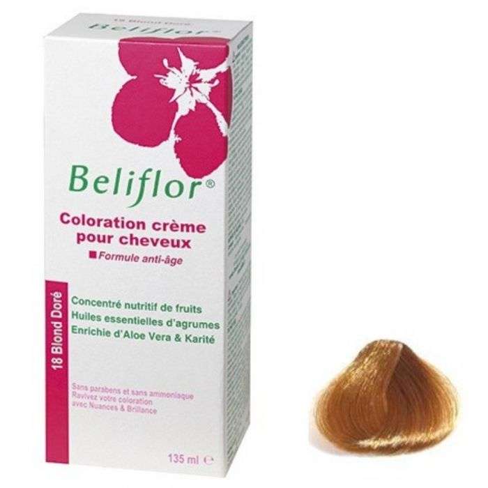 BELIFLOR coloration pour cheveux 18 blond dore 135 ml BELIFLOR coloration pour cheveux 18 blond dore 135 ml