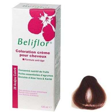 BELIFLOR coloration pour cheveux 28 acajou cuivre 135 ml BELIFLOR coloration pour cheveux 28 acajou cuivre 135 ml
