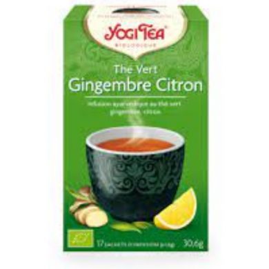YOGI TEATHE VERT GINGEMBRE CITRON