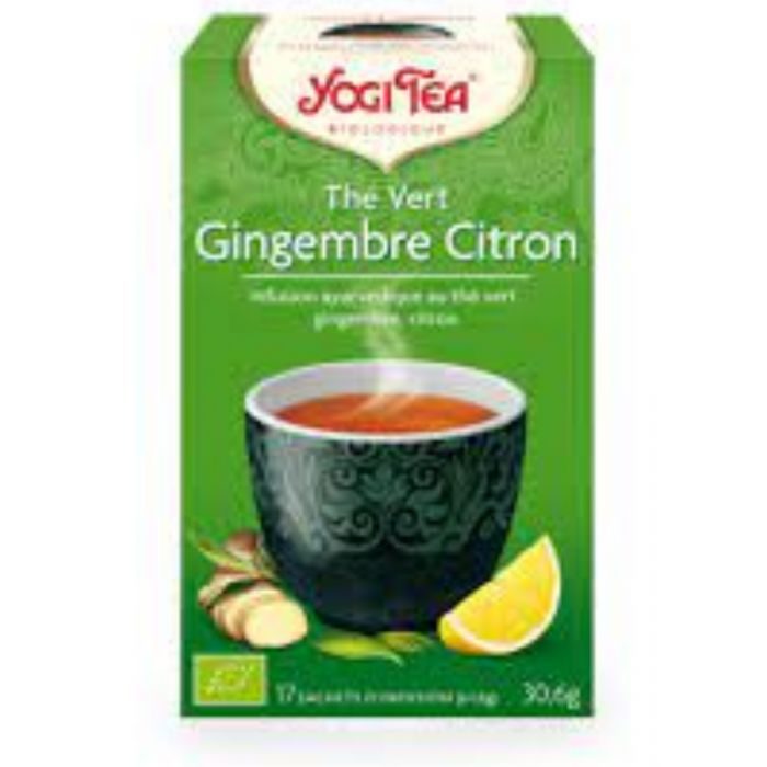 YOGI TEATHE VERT GINGEMBRE CITRON