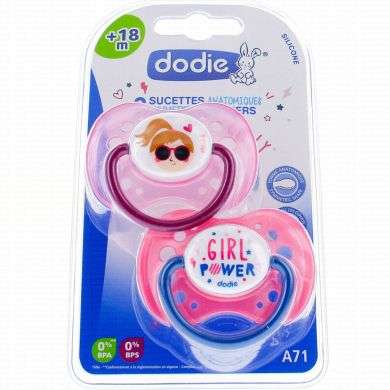 DODIE 2 sucette anatomiques A71 +18mois DODIE 2 sucette anatomiques A71 +18mois