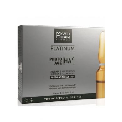 MARTIDERM PLATINUM PHOTO-AGE HYDRATANTS ANTIOXYDANTS HA+-10 AMPOULES X 2 ML MARTIDERM PLATINUM PHOTO-AGE HYDRATANTS ANTIOXYDANTS HA+-10 AMPOULES X 2 ML