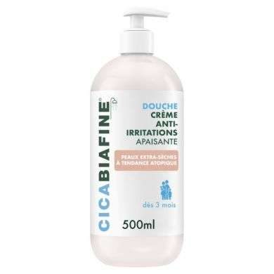 CICABIAFINE Douche Crème Anti-Irritations Apaisante peaux extra seche 500ml CICABIAFINE Douche Crème Anti-Irritations Apaisante peaux extra seche 500ml