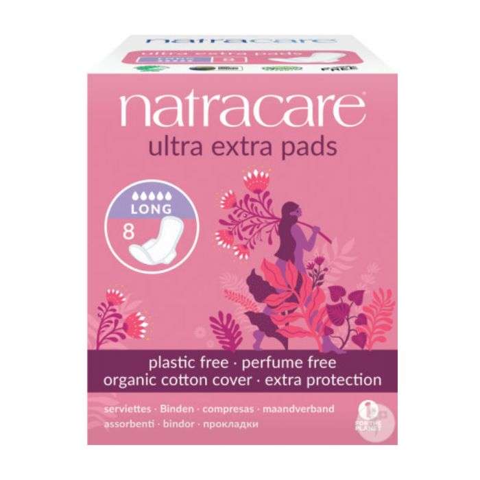 Natracare Serviettes Ultra Extra Long 8 Pièces 