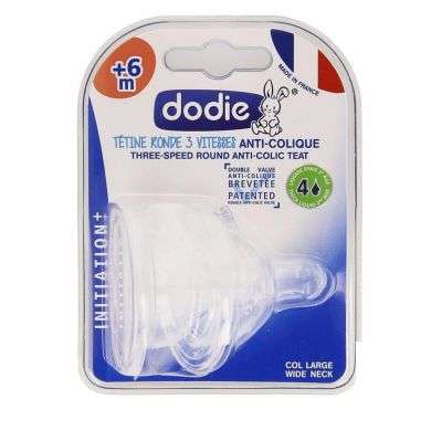 Dodie pacifier +initiation wide neck +6M 2pieces Dodie pacifier +initiation wide neck +6M 2pieces