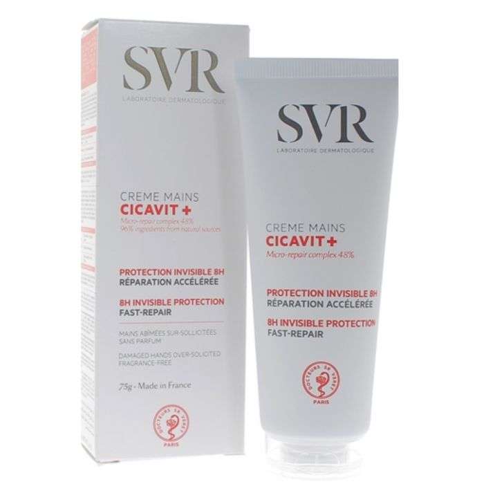SVR Cicavit+ Crème mains Protection invisible 8h - tube de 75g