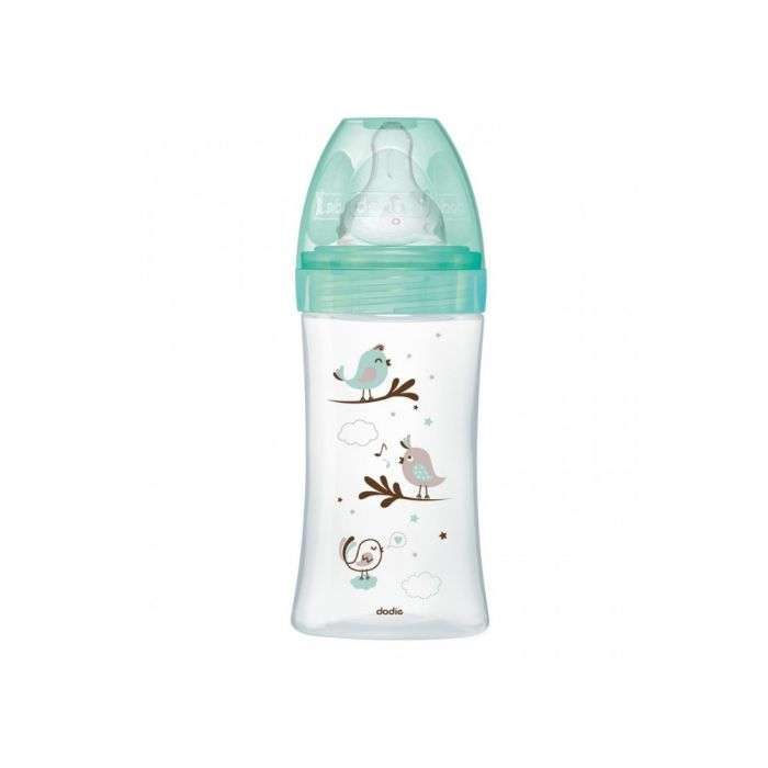 DODIE BIB INI+ VERRE 270ML VERT OISEAUX 0-6 M TET RONDE 3 VIT D2 DODIE BIB INI+ VERRE 270ML VERT OISEAUX 0-6 M TET RONDE 3 VIT D2