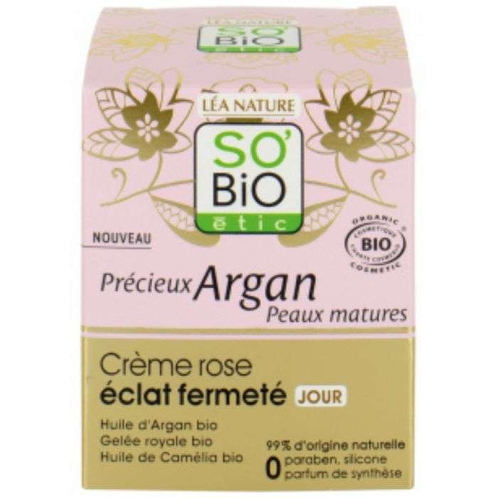 SO BIO Crème rose éclat fermeté Jour  SO BIO Crème rose éclat fermeté Jour