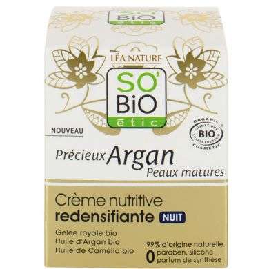 SO BIO Creme nutritive redensifiante nuit SO BIO Creme nutritive redensifiante nuit