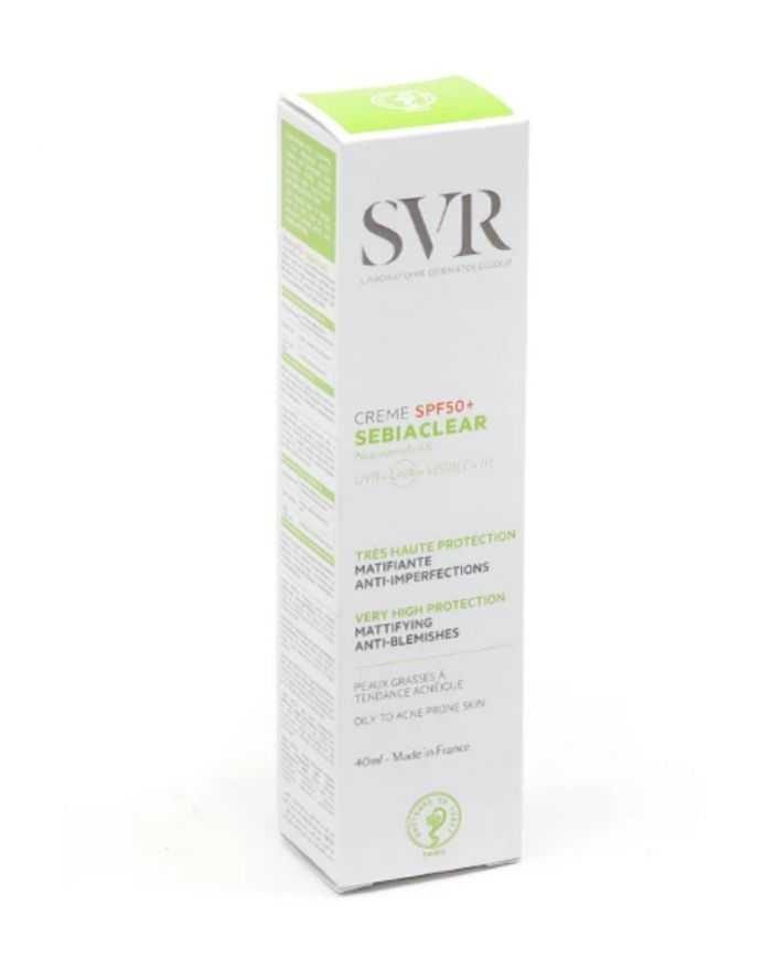 Svr Sebiaclear Crème Solaire spf 50 (40 ml) - SVR - Soins peau G