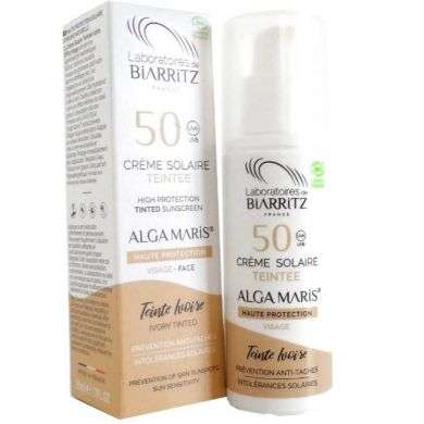 BIARRITZ Algamaris creme solaire teint ivoire spf50 BIARRITZ Algamaris creme solaire teint ivoire spf50