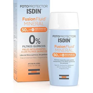 ISDIN Fotoprotector Fusion Fluid Mineral SPF 50+ / 50 ML ISDIN Fotoprotector Fusion Fluid Mineral SPF 50+ / 50 ML