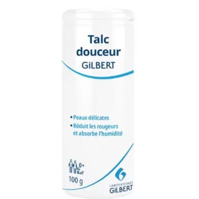 GILBERT TALC DOUCEUR , FLACON POUDREUR 100G