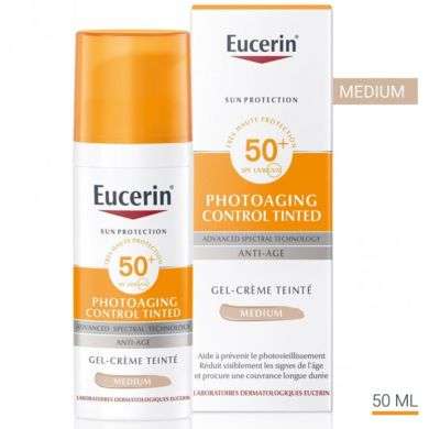 EUCERIN Photoaging control tinted sun gel-cream spf 50+ EUCERIN Photoaging control tinted sun gel-cream spf 50+