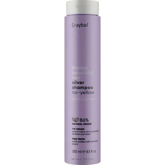 ERAYBA Always Beautiful Hair/Silver Shampoo no-yellow 250ml ERAYBA Always Beautiful Hair/Silver Shampoo no-yellow 250ml