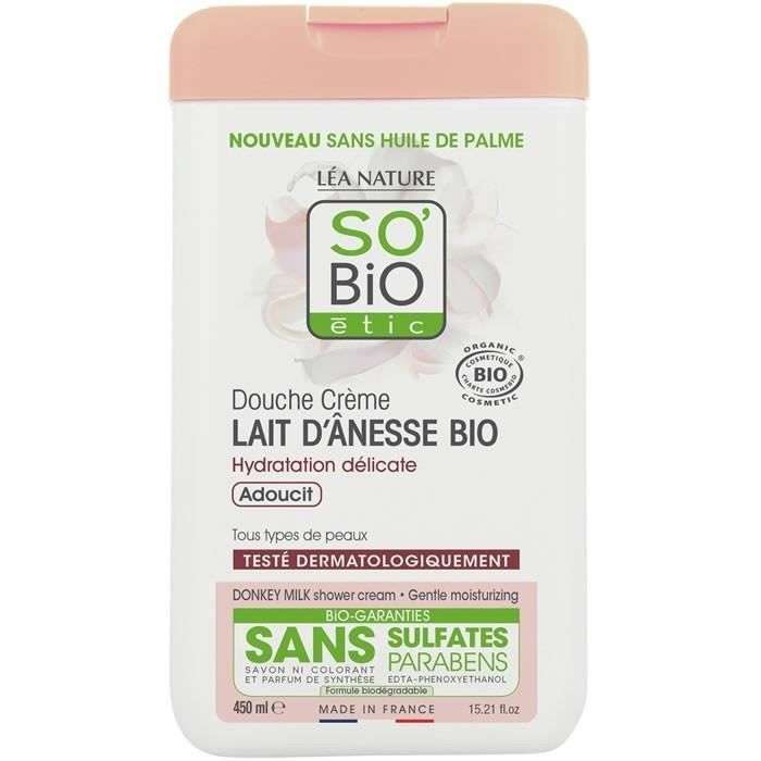 So Bio Douche Crème au Lait D’Ânesse 450Ml  So Bio Douche Crème au Lait D’Ânesse 450Ml