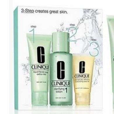 CLINIQUE pack 3 step combination peau tres seche a seche CLINIQUE pack 3 step combination peau tres seche a seche