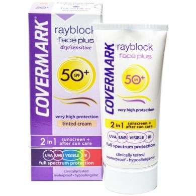 COVERMARK RAYBLOCK FACE PLUS DRY-SENSITIVE LIGHT BEIGE SPF50+ 50ML COVERMARK RAYBLOCK FACE PLUS DRY-SENSITIVE LIGHT BEIGE SPF50+ 50ML