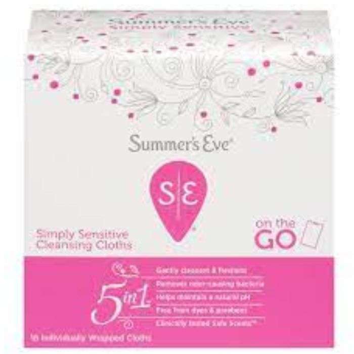 Summer's Eve simply sensitive cleansing cloths for sensitive skin 5in1Summer's Eve simply sensitive cleansing cloths for sensiti Summer's Eve simply sensitive cleansing cloths for sensitive skin 5in1Summer's Eve simply sensitive cleansing cloths for sensiti