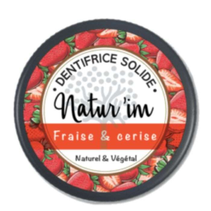 Natur'im enfant saveur fraise dentifrice solide Natur'im enfant saveur fraise dentifrice solide