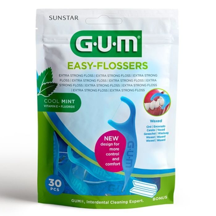 GUM Easy Flossers Ciré Mentholé /20 (Cure dent + Fil Prèt à l'emploi)- REF 890 GUM Easy Flossers Ciré Mentholé /20 (Cure dent + Fil Prèt à l'emploi)- REF 890