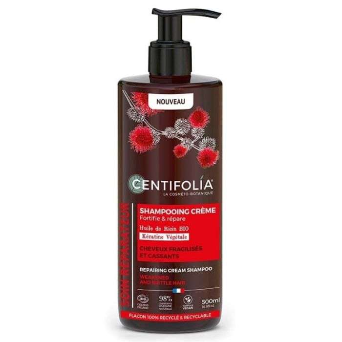 CENTIFOLIA Shampoing Crème huile de ricin bio 500ml CENTIFOLIA Shampoing Crème huile de ricin bio 500ml